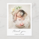 Search for birth announcement thank you postcards Elegant