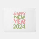 Search for happy new year doormats Party