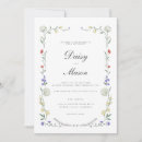 Search for cotton wedding invitations Wild flower