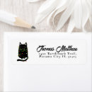 Search for cat christmas return address labels Meowy