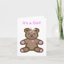 Search for welcome baby girl cards Bear
