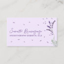 Search for essential oil business cards Lavender