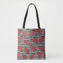 Search for black and white stripes tote bags Beach