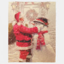 Search for vintage santa blankets Winter