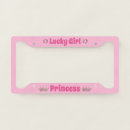 Search for girls license plate frames Princess