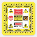 Search for toxic stickers Radioactive
