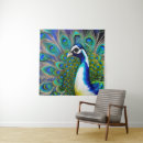 Search for peacock tapestries Colorful