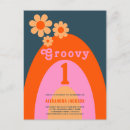 Search for groovy 1st birthday invitations Hippie