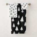 Search for black and white christmas bath towels Minimalist