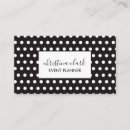 Search for polka dot business cards girly