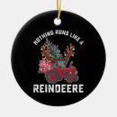 Search for tractor ornaments Santa