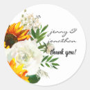Search for sunflower thank you stickers Elegant