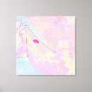 Search for pink and teal canvas prints Yellow
