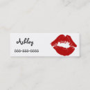 Search for lipstick business cards Kiss