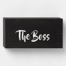 Search for funny boss signs Black and white