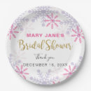 Search for winter wonderland plates Pink and gold