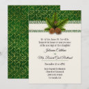 Search for pine cone wedding invitations Green