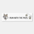 Search for wolf bumper stickers Pack