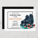 Search for boys skating party invitations Neon