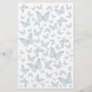 Search for butterflies stationery paper Blue