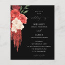 Search for red and white wedding invitations Black
