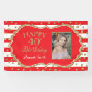 Search for red and gold banners Happy birthday
