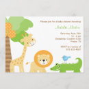 Search for alligator baby shower invitations Lion