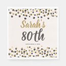 Search for 80th birthday napkins Glitter