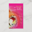 Search for sushi business cards Retro