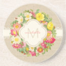 Search for linen coasters Leaves