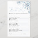 Search for bridal trivia games Fun bridal shower activity