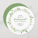 Search for green bridesmaid cards Pretty