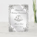 Search for 25th wedding anniversary cards Elegant