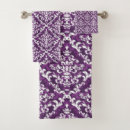 Search for purple and white bath towels Feminine