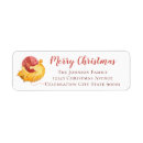 Search for cat christmas return address labels Trendy