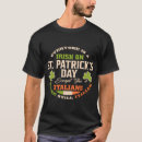 Search for irish italian tshirts Except