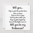 Search for will you be my bridesman Bridesmaid