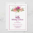 Search for 90th birthday invitations Botanical