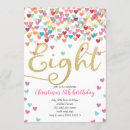 Search for heart birthday invitations Rainbow