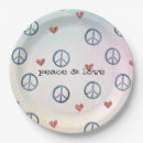 Search for peace sign paper plates Yellow