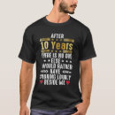 Search for funny 10th anniversary tshirts Husband