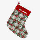 Search for vintage christmas stockings Plaid