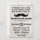 Search for mustache birthday invitations bash