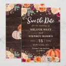 Search for pumpkin save the dates Autumn