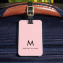 Search for pink luggage tags Initial