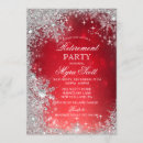 Search for retirement holiday invitations Red