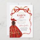 Search for charro quinceanera invitations Red