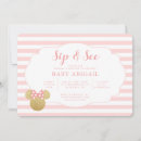 Search for minnie mouse baby shower invitations Gold glitter