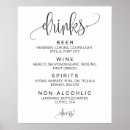 Search for alcohol list for wedding menus Bar
