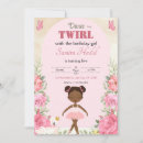 Search for swan 1st birthday invitations Ballet